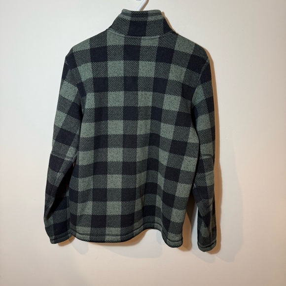 The North Face Green and Black Zip Up Sweater - Picture 4 of 10